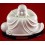 Charming, Joyful Buddha White Porcelain Statue