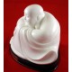 Charming, Joyful Buddha White Porcelain Statue