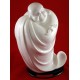 Charming, Joyful Buddha White Porcelain Statue