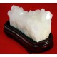 Feng Shui White Quartz Cluster with Custom Stand